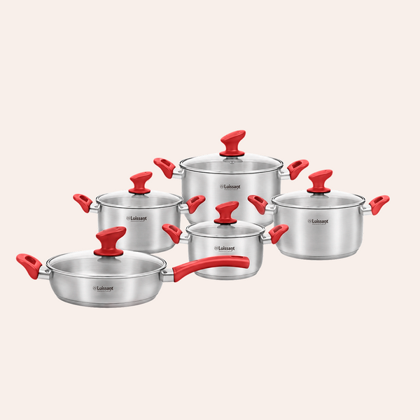 Juego de Ollas de Acero Inoxidable 10 Piezas (LU-1004R-IN) - Secondary