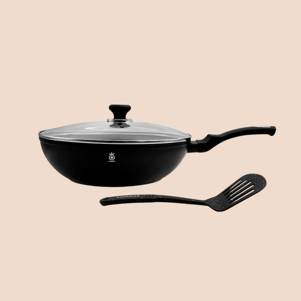 Wok Ultragranito de 3 Pzas - 28 cm (FZ-M328WK)