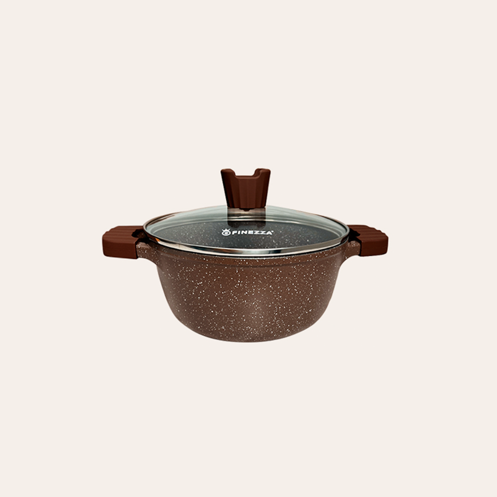 Juego de ollas aluminio fundido ultragranito (FZ-X1728BW)