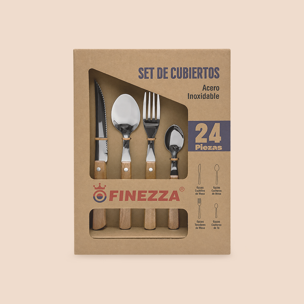 Cubiertos de mesa acero inoxidable 24 piezas (MK-Y20587) - Gallery 1