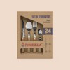 Cubiertos de mesa acero inoxidable 24 piezas (MK-Y20587)