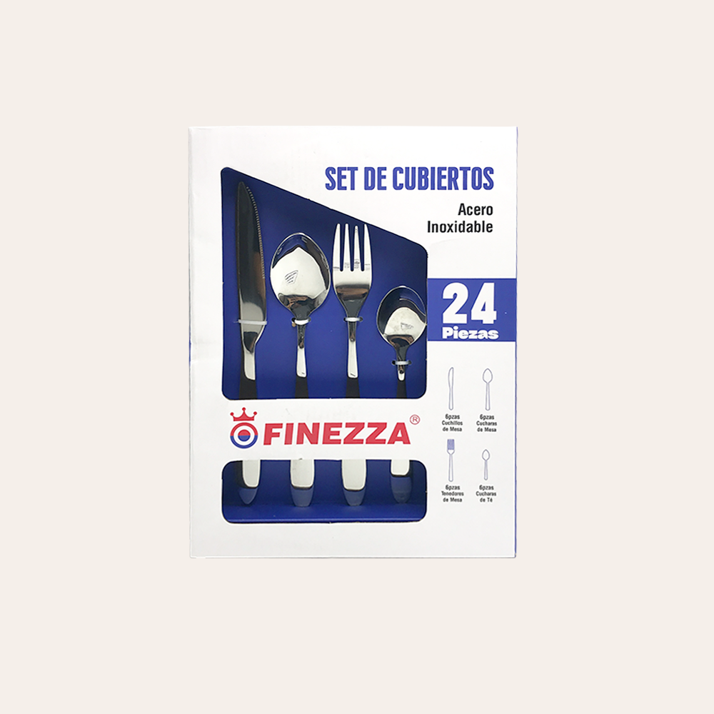 Cubiertos de mesa acero inoxidable 24 piezas (MK-Y20588)