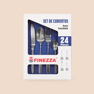 Cubierto de mesa en acero 24 Pzas (MK-Y20591)